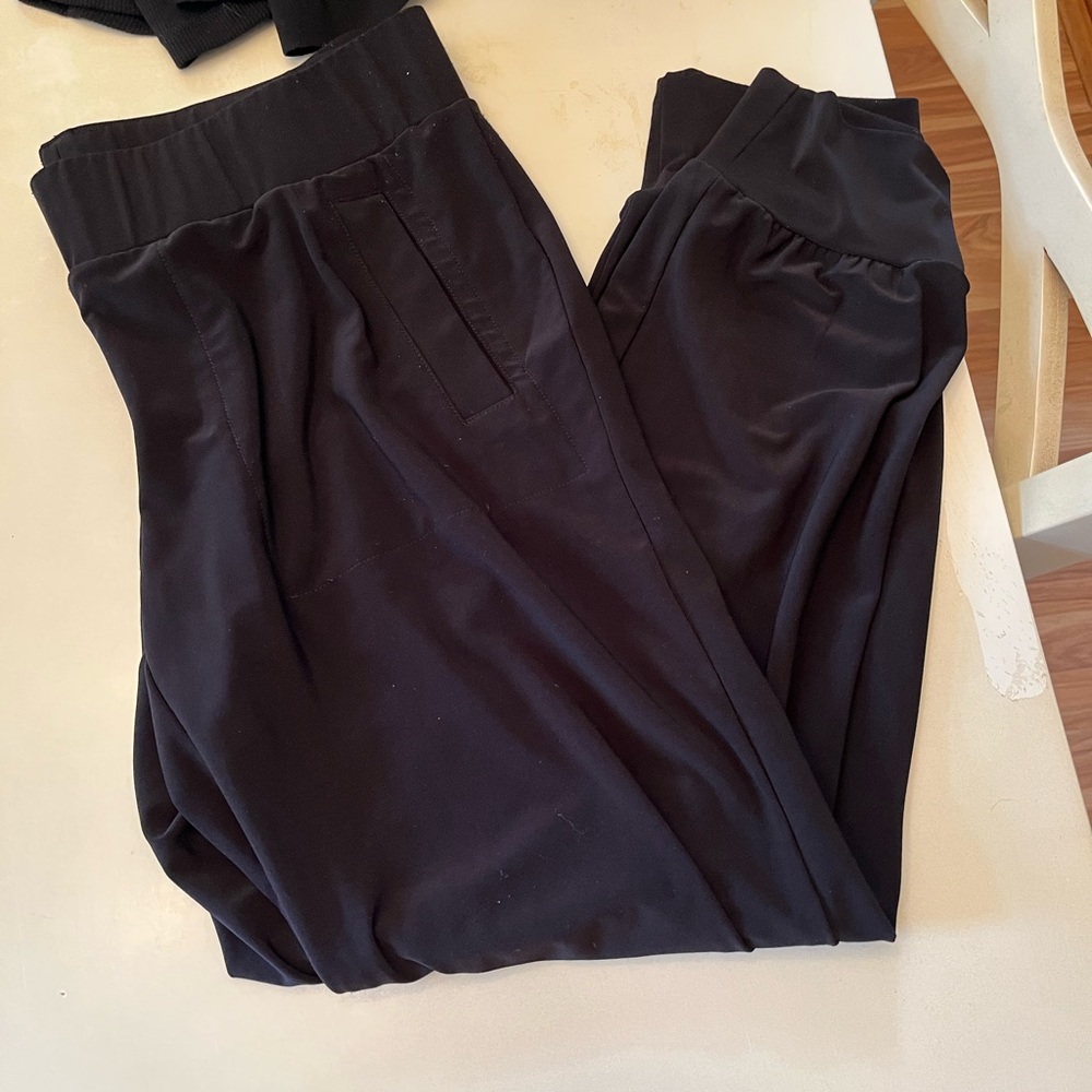 Lot of Norma Kamali pants wide leg, jogger, boot cut small black grey